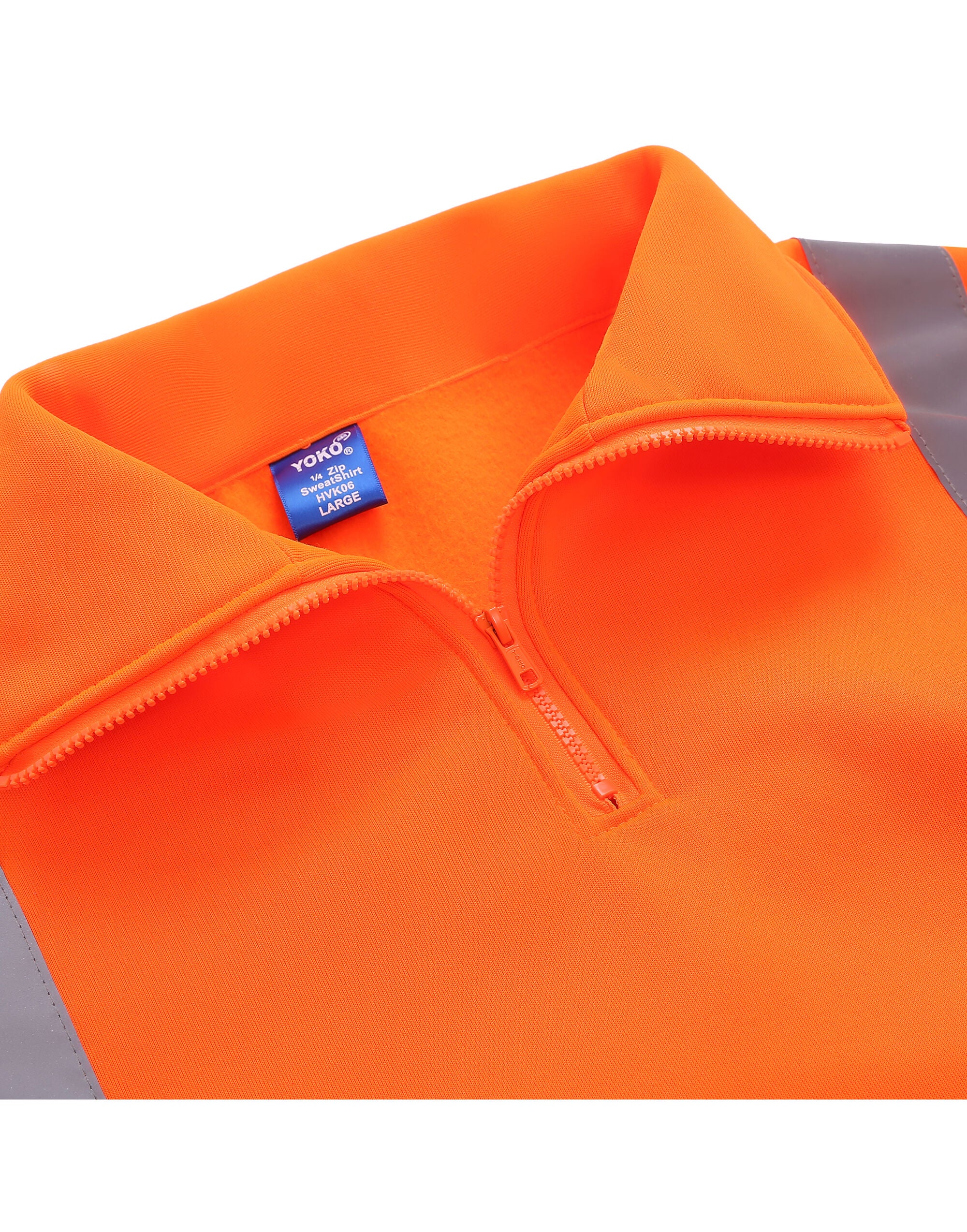 Yoko Hi-Vis 1/4 Zip Sweatshirt - HVK06 - Image 6