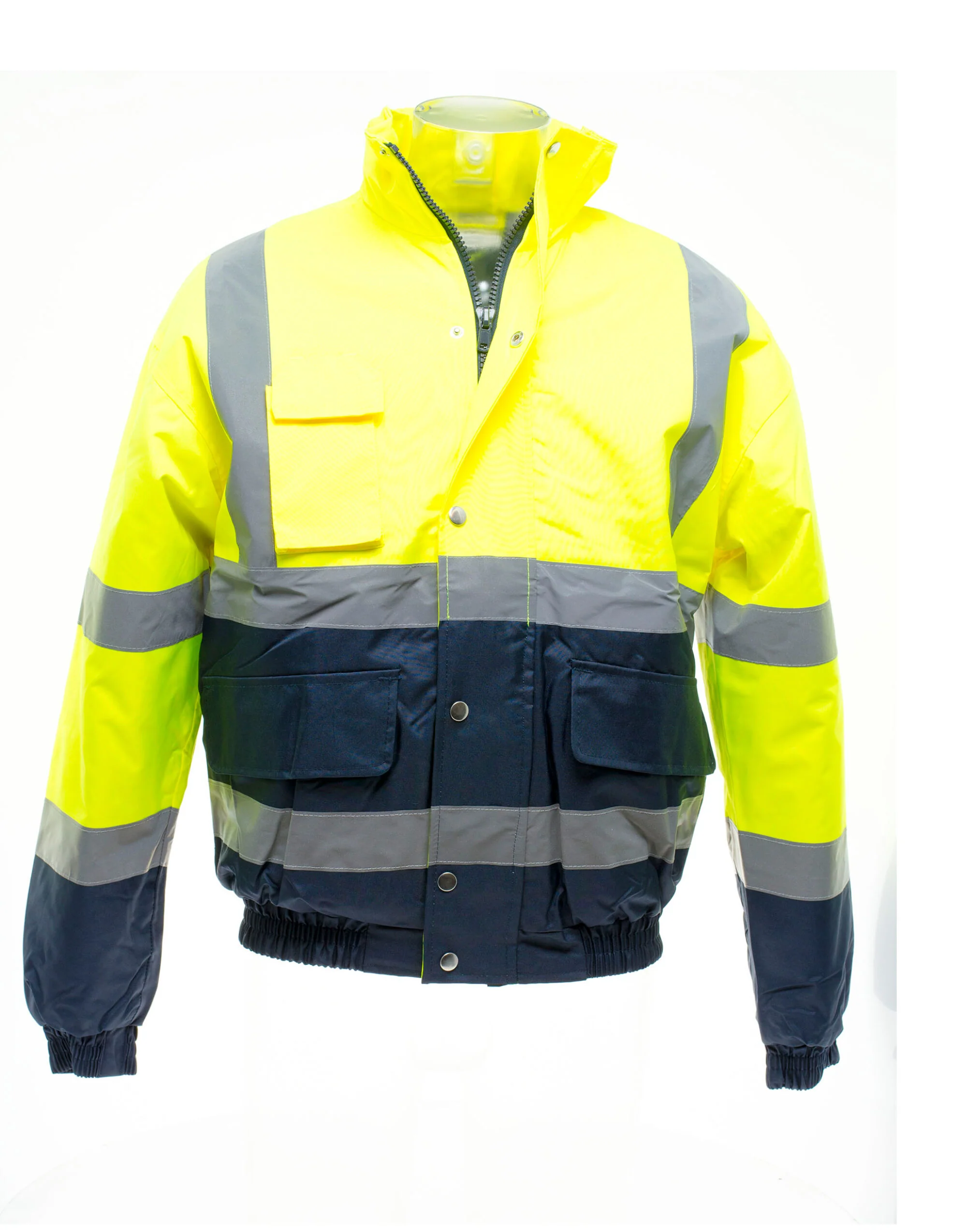 Yoko Hi-Vis 2 Tone Bomber Jacket - HVP218 - Image 5