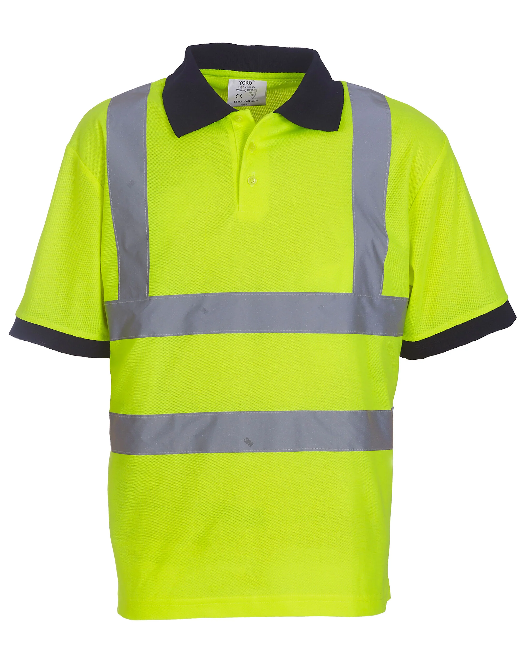 Yoko Hi-Vis Short Sleeve Polo Shirt - HVJ210-3M - Image 5