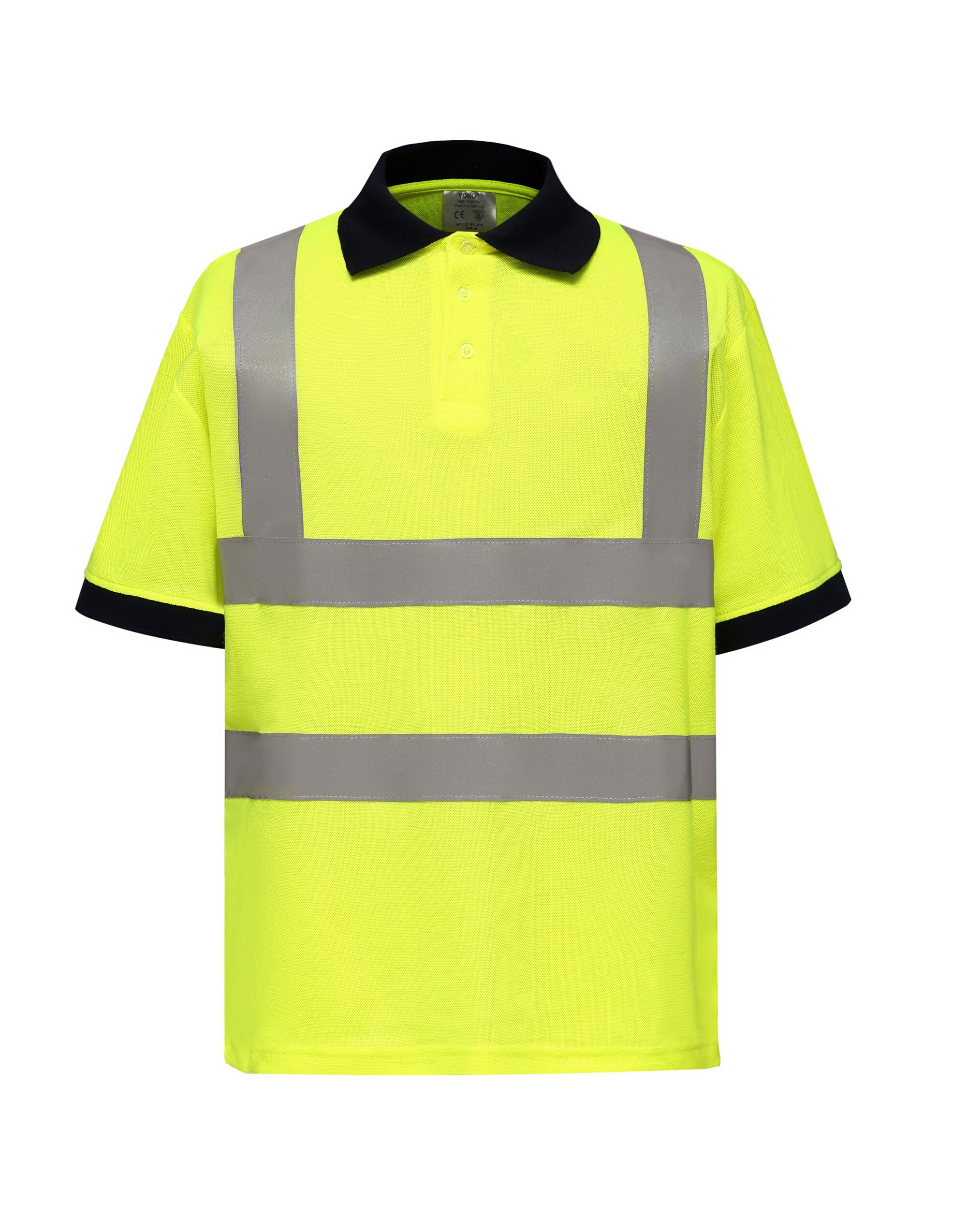 Yoko Hi-Vis Short Sleeve Polo Shirt - HVJ210-3M - Image 6